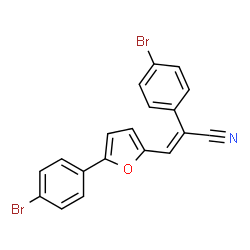 ChemSpider 2D Image | (2E)-2-(4-Bromophenyl)-3-[5-(4-bromophenyl)-2-furyl]acrylonitrile | C19H11Br2NO