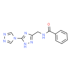 ChemSpider 2D Image | N-(2H-3,4'-Bi-1,2,4-triazol-5-ylmethyl)benzamide | C12H11N7O
