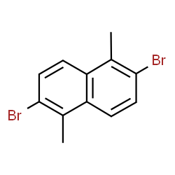ChemSpider 2D Image | 2,6-Dibromo-1,5-dimethylnaphthalene | C12H10Br2