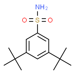 ChemSpider 2D Image | 3,5-Bis(2-methyl-2-propanyl)benzenesulfonamide | C14H23NO2S