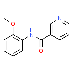 ChemSpider 2D Image | N-(2-Methoxyphenyl)nicotinamide | C13H12N2O2
