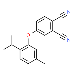 ChemSpider 2D Image | 4-(2-Isopropyl-5-methylphenoxy)phthalonitrile | C18H16N2O