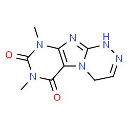 ChemSpider 2D Image | 7,9-Dimethyl-1,4-dihydro[1,2,4]triazino[3,4-f]purine-6,8(7H,9H)-dione | C9H10N6O2