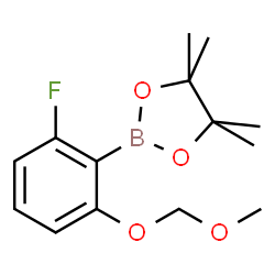 ChemSpider 2D Image | 2-[2-Fluoro-6-(methoxymethoxy)phenyl]-4,4,5,5-tetramethyl-1,3,2-dioxaborolane | C14H20BFO4