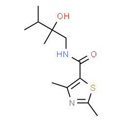 ChemSpider 2D Image | N-(2-Hydroxy-2,3-dimethylbutyl)-2,4-dimethyl-1,3-thiazole-5-carboxamide | C12H20N2O2S