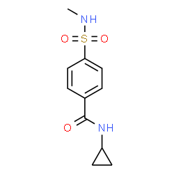 ChemSpider 2D Image | N-Cyclopropyl-4-(methylsulfamoyl)benzamide | C11H14N2O3S