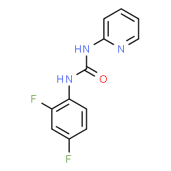 ChemSpider 2D Image | 1-(2,4-Difluorophenyl)-3-(2-pyridinyl)urea | C12H9F2N3O