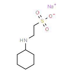 ChemSpider 2D Image | Sodium 2-(cyclohexylamino)ethanesulfonate | C8H16NNaO3S