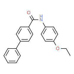 ChemSpider 2D Image | N-(4-Ethoxyphenyl)-4-biphenylcarboxamide | C21H19NO2