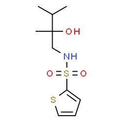 ChemSpider 2D Image | N-(2-Hydroxy-2,3-dimethylbutyl)-2-thiophenesulfonamide | C10H17NO3S2