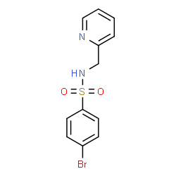ChemSpider 2D Image | 4-Bromo-N-(2-pyridinylmethyl)benzenesulfonamide | C12H11BrN2O2S
