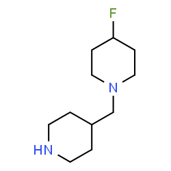 ChemSpider 2D Image | 4-Fluoro-1-(4-piperidinylmethyl)piperidine | C11H21FN2