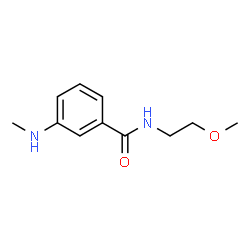 ChemSpider 2D Image | N-(2-Methoxyethyl)-3-(methylamino)benzamide | C11H16N2O2