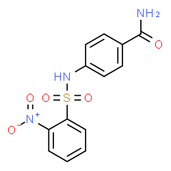 ChemSpider 2D Image | 4-(2-NITROBENZENESULFONAMIDO)BENZAMIDE | C13H11N3O5S
