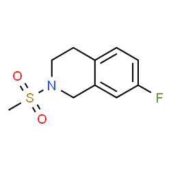 ChemSpider 2D Image | 7-fluoro-2-methanesulfonyl-1,2,3,4-tetrahydroisoquinoline | C10H12FNO2S