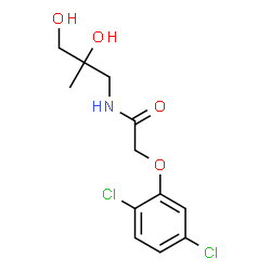 ChemSpider 2D Image | 2-(2,5-Dichlorophenoxy)-N-(2,3-dihydroxy-2-methylpropyl)acetamide | C12H15Cl2NO4