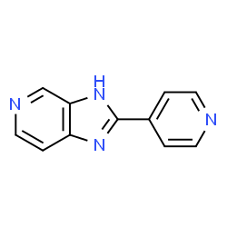 ChemSpider 2D Image | 2-(4-Pyridinyl)-3H-imidazo[4,5-c]pyridine | C11H8N4