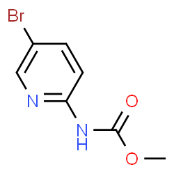 ChemSpider 2D Image | Methyl (5-bromo-2-pyridinyl)carbamate | C7H7BrN2O2
