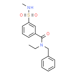 ChemSpider 2D Image | N-Benzyl-N-ethyl-3-(methylsulfamoyl)benzamide | C17H20N2O3S