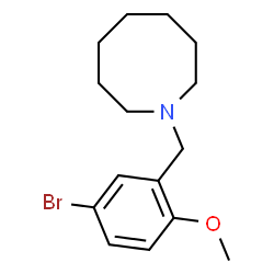ChemSpider 2D Image | 1-(5-Bromo-2-methoxybenzyl)azocane | C15H22BrNO