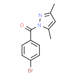 ChemSpider 2D Image | (4-Bromophenyl)(3,5-dimethyl-1H-pyrazol-1-yl)methanone | C12H11BrN2O