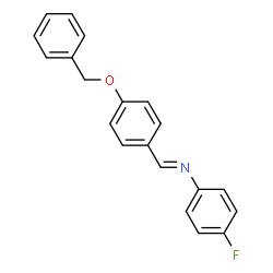 ChemSpider 2D Image | (E)-1-[4-(Benzyloxy)phenyl]-N-(4-fluorophenyl)methanimine | C20H16FNO