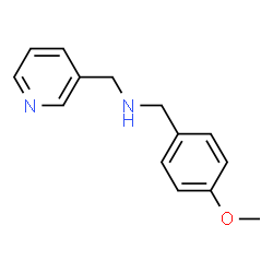 ChemSpider 2D Image | [(4-METHOXYPHENYL)METHYL][(PYRIDIN-3-YL)METHYL]AMINE | C14H16N2O