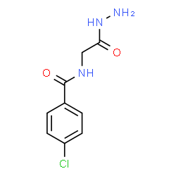 ChemSpider 2D Image | 4-Chloro-N-(2-hydrazino-2-oxoethyl)benzamide | C9H10ClN3O2