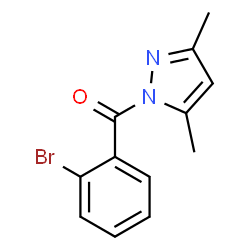ChemSpider 2D Image | (2-Bromophenyl)(3,5-dimethyl-1H-pyrazol-1-yl)methanone | C12H11BrN2O