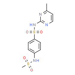 ChemSpider 2D Image | 4-METHANESULFONAMIDO-N-(4-METHYLPYRIMIDIN-2-YL)BENZENESULFONAMIDE | C12H14N4O4S2