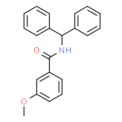 ChemSpider 2D Image | N-(Diphenylmethyl)-3-methoxybenzamide | C21H19NO2