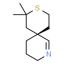 ChemSpider 2D Image | (6S)-8,8-Dimethyl-9-thia-2-azaspiro[5.5]undec-1-ene | C11H19NS