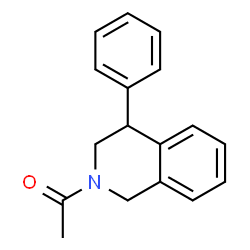 ChemSpider 2D Image | 1-(4-Phenyl-3,4-dihydro-2(1H)-isoquinolinyl)ethanone | C17H17NO