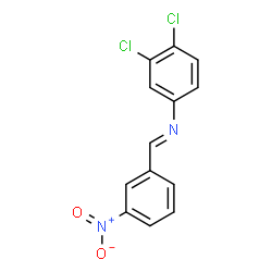 ChemSpider 2D Image | 3,4-Dichloro-N-[(E)-(3-nitrophenyl)methylene]aniline | C13H8Cl2N2O2
