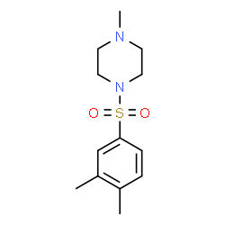 ChemSpider 2D Image | 1-[(3,4-Dimethylphenyl)sulfonyl]-4-methylpiperazine | C13H20N2O2S