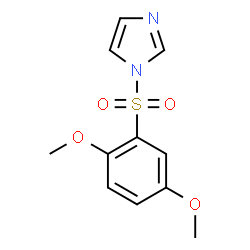 ChemSpider 2D Image | 1-(2,5-dimethoxybenzenesulfonyl)imidazole | C11H12N2O4S