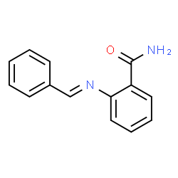 ChemSpider 2D Image | 2-[(E)-Benzylideneamino]benzamide | C14H12N2O