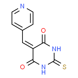 ChemSpider 2D Image | 5-(4-Pyridinylmethylene)-2-thioxodihydro-4,6(1H,5H)-pyrimidinedione | C10H7N3O2S