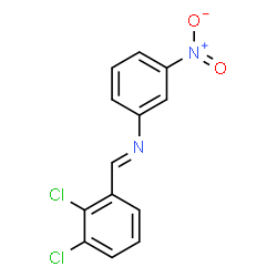 ChemSpider 2D Image | N-[(E)-(2,3-Dichlorophenyl)methylene]-3-nitroaniline | C13H8Cl2N2O2