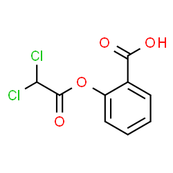 ChemSpider 2D Image | 2-(2,2-Dichloroacetoxy)benzoic acid | C9H6Cl2O4