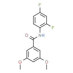 ChemSpider 2D Image | N-(2,4-Difluorophenyl)-3,5-dimethoxybenzamide | C15H13F2NO3