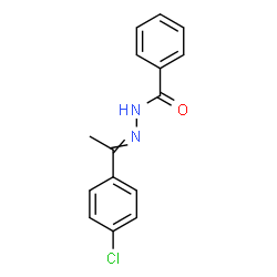 ChemSpider 2D Image | N'-[1-(4-Chlorophenyl)ethylidene]benzohydrazide | C15H13ClN2O