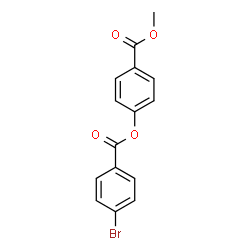 ChemSpider 2D Image | 4-(Methoxycarbonyl)phenyl 4-bromobenzoate | C15H11BrO4