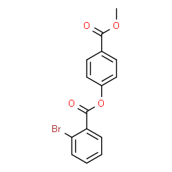 ChemSpider 2D Image | 4-(Methoxycarbonyl)phenyl 2-bromobenzoate | C15H11BrO4