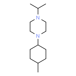 ChemSpider 2D Image | 1-Isopropyl-4-(4-methylcyclohexyl)piperazine | C14H28N2