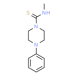 ChemSpider 2D Image | N-Methyl-4-phenyl-1-piperazinecarbothioamide | C12H17N3S