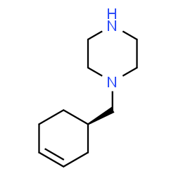 ChemSpider 2D Image | 1-[(1R)-3-Cyclohexen-1-ylmethyl]piperazine | C11H20N2