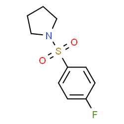 ChemSpider 2D Image | 1-(4-fluorobenzenesulfonyl)pyrrolidine | C10H12FNO2S