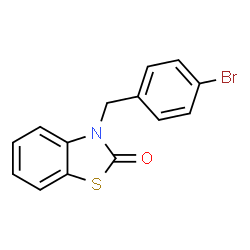 ChemSpider 2D Image | 3-(4-Bromobenzyl)-1,3-benzothiazol-2(3H)-one | C14H10BrNOS