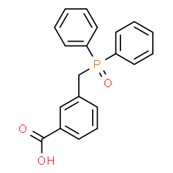 ChemSpider 2D Image | 3-[(Diphenylphosphoryl)methyl]benzoic acid | C20H17O3P